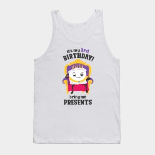 Funny Birthday Party - Cake and Presents - King or Queen for a Day Tank Top